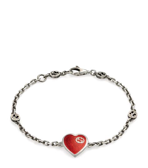 Gucci Heart bracelet with Interlocking G